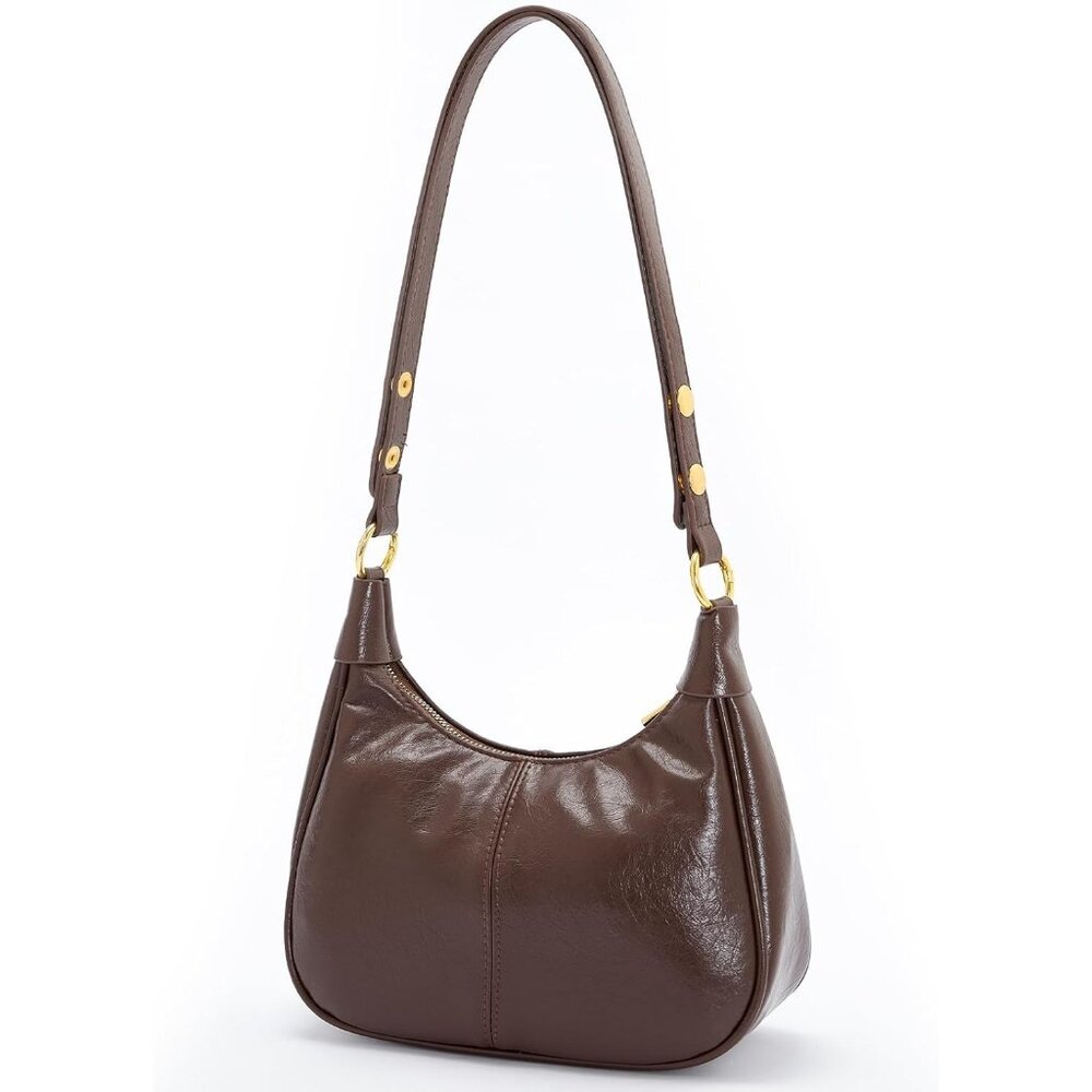 Versatile Crescent Shaped Purse - Stylish Vegan L… - image 1